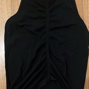 Fabletics Black Tank Top with cinched back